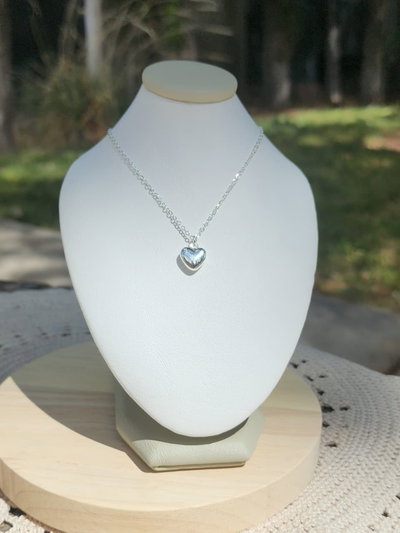 Collar Corazón Inflado Liso 