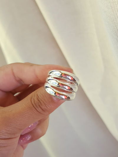 Anillo Chunky Lineas