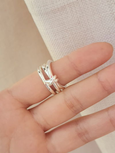 Anillo Chunky Cruzado