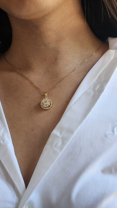 Collar Flor Giratorio