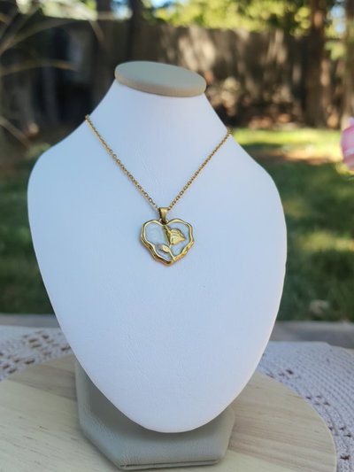 Collar Rosa Corazón