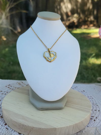 Collar Rosa Corazón