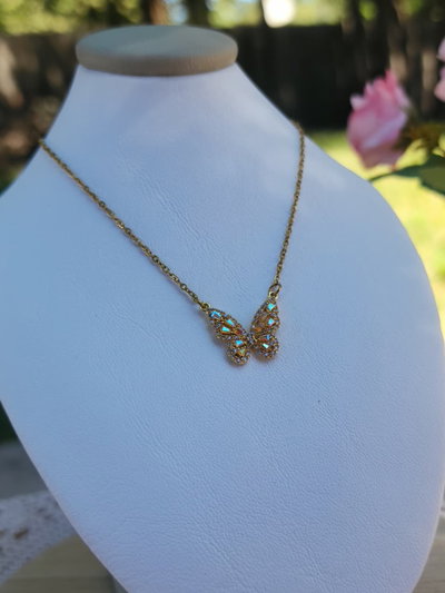 Collar Mariposa Cristal