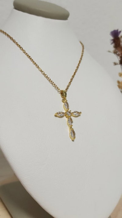 Collar Cruz Cristal