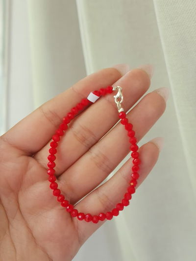 Pulsera Cristal Rojo