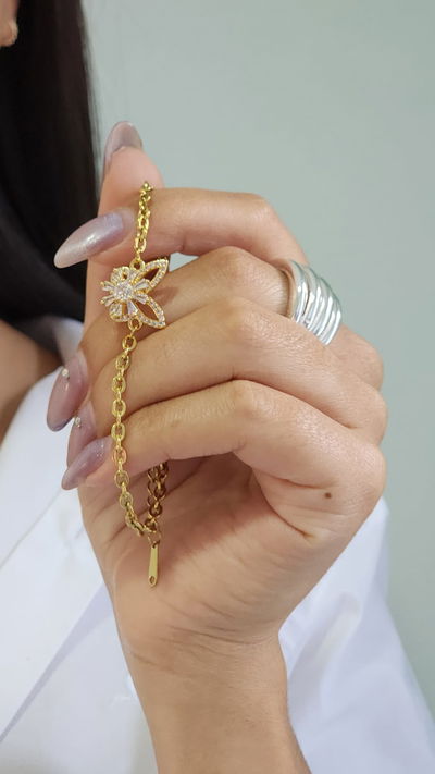 Pulsera Giratoria Mariposa