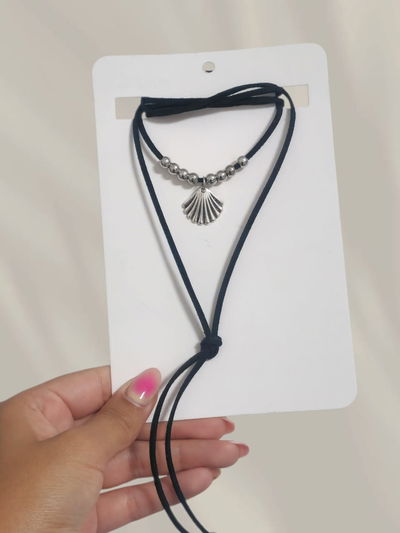 Collar Gamuza Ostra Mini