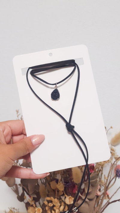 Collar Gamuza Piedra