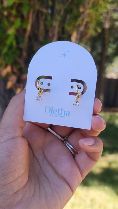 Argollas Cubic Colgante