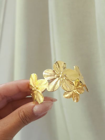 Pulsera Brazalete Flores