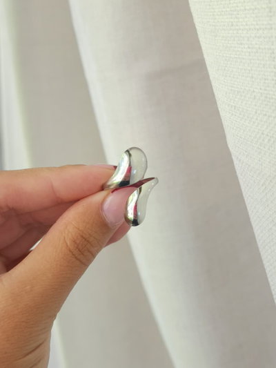 Anillo Dos Gotas Alargado