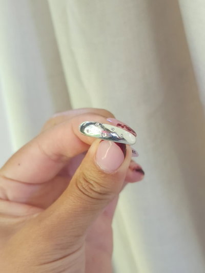 Anillo Bombe Con Cristal