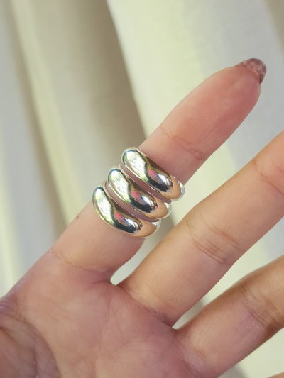 Anillo Ancho Tres Lineas