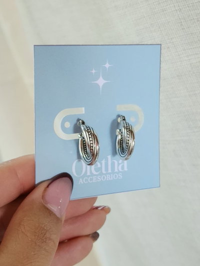 Argollas Torzada Labrada