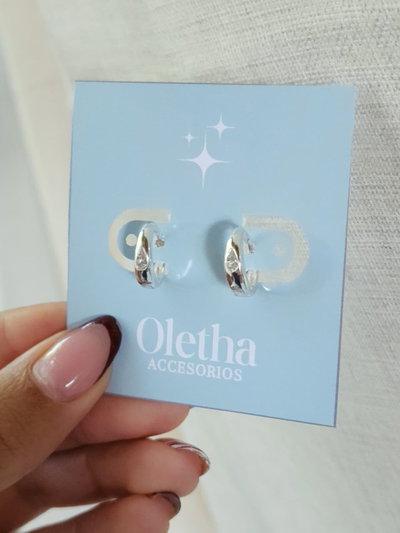 Argollas Mini Cristal