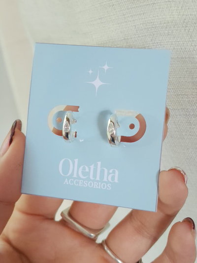 Argollas Mini Cristal