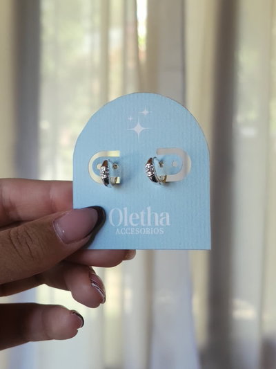 Argollas Mini Cristales