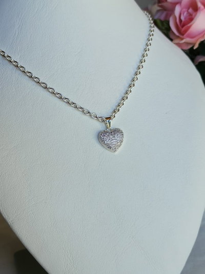 Collar Corazón Con Micro