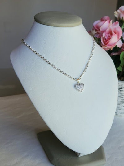 Collar Corazón Con Micro