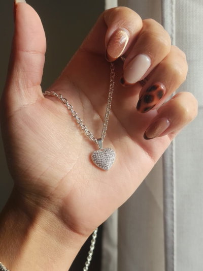Collar Corazón con Cristal