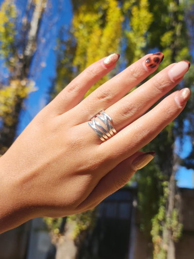Anillo Ancho Cruzado