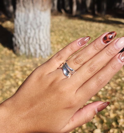 Anillo Onda Liso