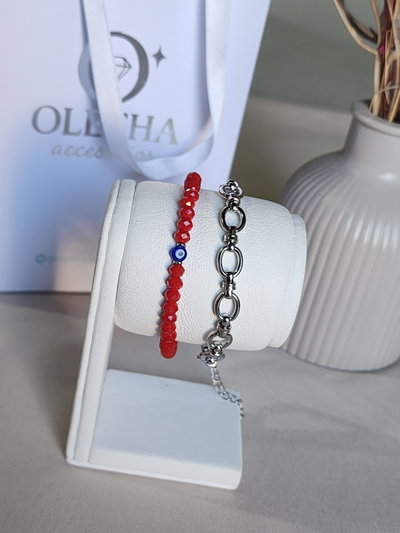 Pulsera Cristal y Ojo