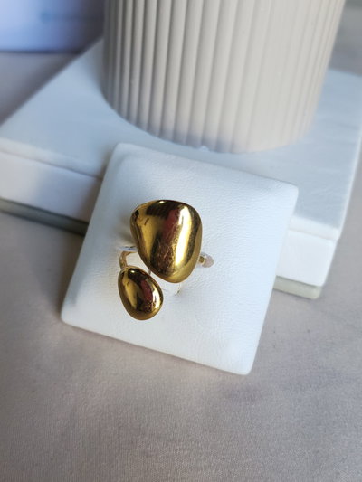 Anillo Ancho Tipo Gota