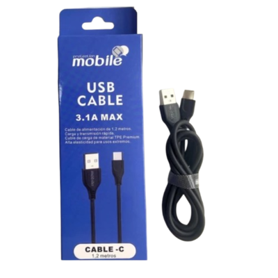 Cable USB a USB-C PROTECTION MOBILE 1,2m - Carga y Transmision de Datos
