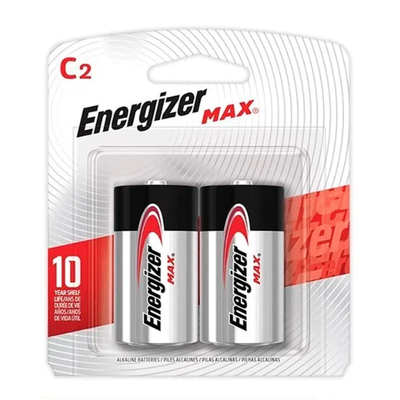 Pilas Alcalinas Tipo C Energizer Max (Blíster x2) - Potencia Constante para el Hogar