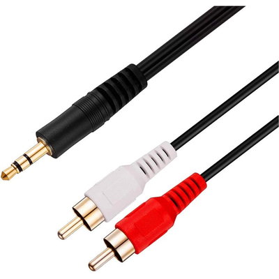 Cable de Audio Auxiliar 3.5mm a 2 RCA (1.5 Metros)