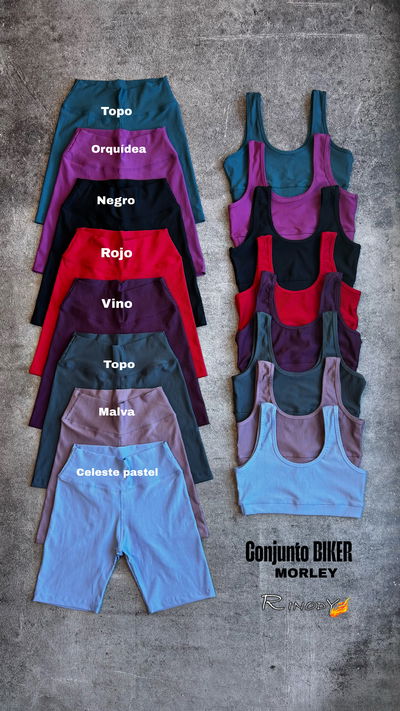 CONJUNTO BIKER TIRA ANCHA LYCRA