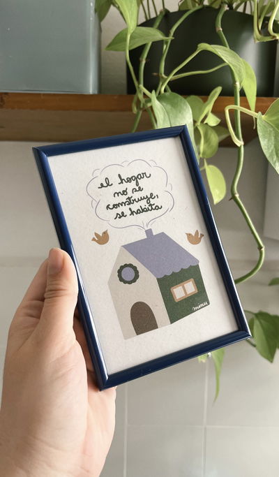 Print enmarcado Hogar