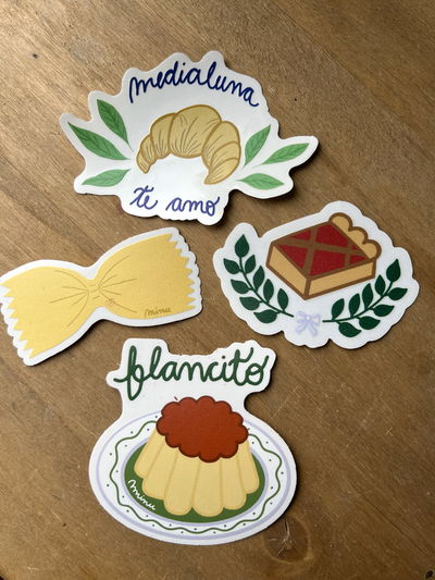 Pack stickers comida