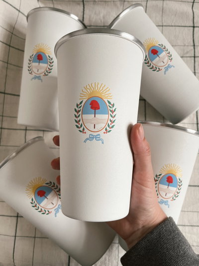 Vaso Fernetero aluminio Escudo