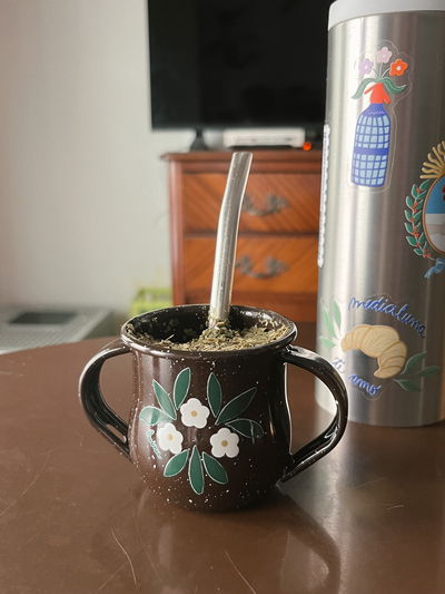 Mate enlozado florcitas