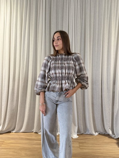 Blusa Gala cuadrille