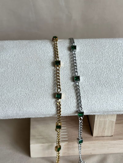 PULSERA BRILIANA PLATEADA