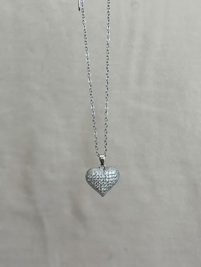 COLLAR AMBER PLATEADO 