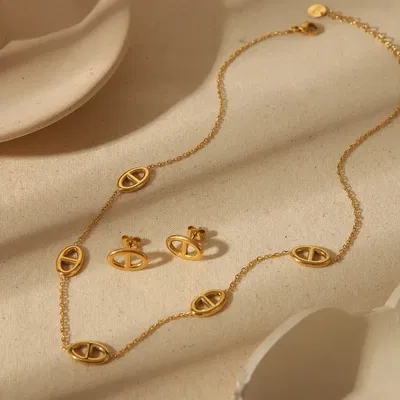 CONJUNTO GUCCI AROS Y COLLAR