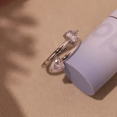 ANILLO GINA PLATEADO REGULABLE 