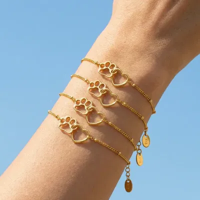 PULSERA HUELLITA DORADA