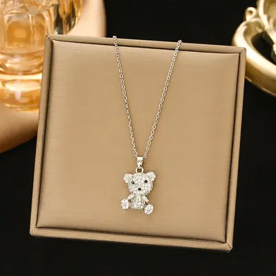 COLLAR TEDDY PLATEADO 