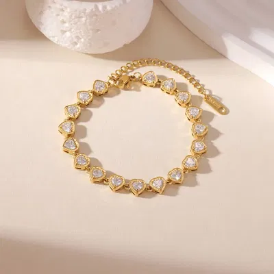 PULSERA SWAROVSKI DORADA