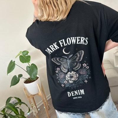 Remera over mariposa 