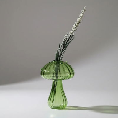 Florero De Vidrio "Hongo verde"