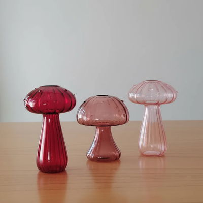 Florero De Vidrio "Hongo rojo"