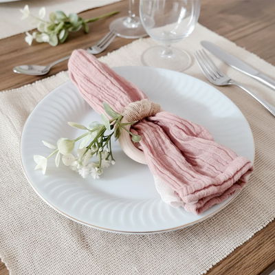 Porta Servilletas Madera y Eucalipto x6