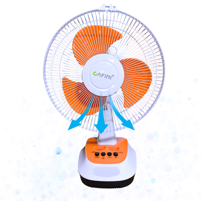 Ventilador Solar Portátil Cafini 12” Recargable con Luz