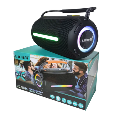 Parlante Portátil Bluetooth Lidimi LD-S804 20W con Luces LED y X-Bass